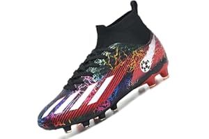 LECYGNB Football Boots Men's Breathable High Top Spike FG/AG Soccer Shoes Professional Teens Training Football Shoes Outdoor Sneakers Unisex