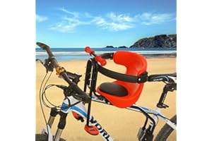 Futchoy 30 kg Children's Bicycle Seat with Pedal Bicycle Child Seat Front for Seat Posts Bicycle Child Seat