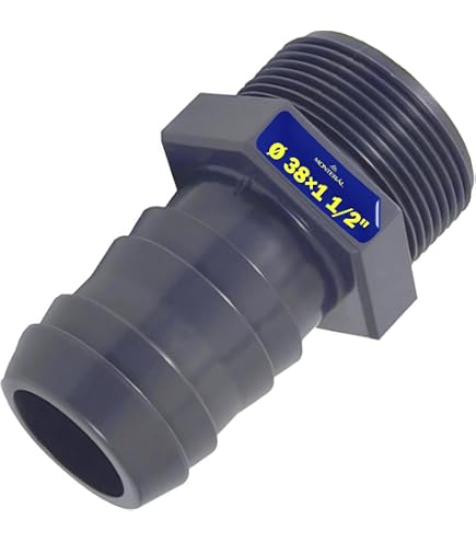 Raccord Mâle 1" Cannelé Droit En Polypropylène - Ø25mm - Pour Cuves IBC