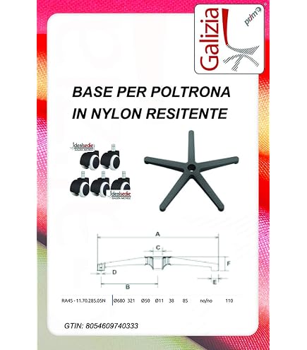 Sedia Con Ruote Set Di 5 Ruote Universali Per Sedia D'ufficio, Gommate E Silenziose, Colore Nero Ruote Ricambio Passeggino Sedia Con Ruote Set Di 5 Ruote Universali Per Sedia D'ufficio, Gommate E Silenziose, Colore Nero Ruote Ricambio Passeggino