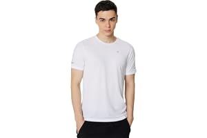 Symbol Premium Polyester Blend Men's Solid Regular Fit Sports Stretch T-Shirt Round Neck Raglan Sleeve Moisture-Wicking Activewear Running Gym Plain (Available in Plus Sizes)