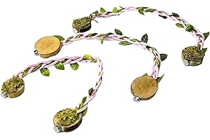 Opus Vita Jumping Spider - Rope bridges with Twine - Spider Enclosure Decor - Professionally made to cleverly attach to your Insect Enclosure Pink Wax Cord 3 Pack