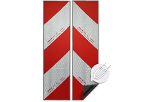 Magnetische Reflecto Kfz-Warnmarkierung aus Orafol ORALITE 5921M in vielen Varianten (Reflexfolie, 2 x 141mm x 564mm)