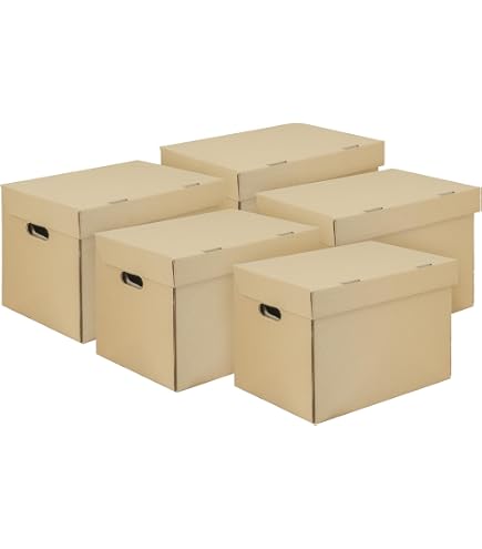 Scatole Di Cartone 40x30x20 Cm – 25 Pezzi, Onda Singola, Per Traslochi E Spedizioni