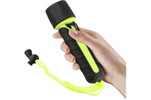 Cloudpower Led Scuba Diving Flashlight, 8000 Lumen 50 M Waterproof Underwater Torch Light Lamp for Camping Boating, Hunting Dive Light Dive Lights Scuba Diving Green