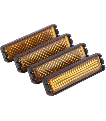 thumbnail image 2 of Cyclingcolors 4-Pack Orange Bike Pedal Reflectors – Adjustable Screw-On For MTB/Cycle 2 of 4