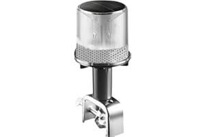 CLOUD FIRE luci di navigazione a led, luce 360 barca led solare 0,5 nm, luce di ancoraggio a LED con supporto, IP67, impermeabile per pescatori, barche, yacht, navi da carico