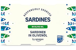 by Amazon MSC Sardines in Olive Oil, 3x125g