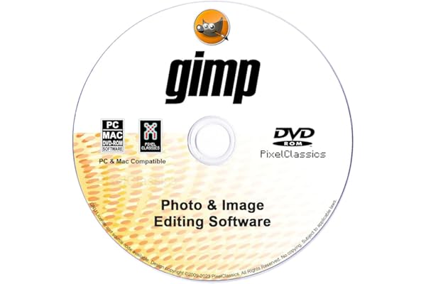 GIMP l'éditeur de photos 2026 est un logiciel de retouche d'images professionnel premium sur CD compatible avec Windows 11 10 8 7 Vista XP PC 32/64-Bit et Mac - Licence à vie, pas d'abonnement mensuel