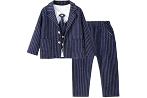 Lito Angels Plaid Gilet Costume Bebe Enfant Garcon Vetements de Mariage Ceremonie Gentleman avec Chapeau, Gris Vert Marron Bleu