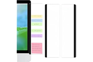 KAIYAYA 2 Pezzi Accessori da Scrivania, Monitor Memo Board Scrivania, Trasparente Monitor Memo Board in Acrilico Accessori Ufficio, Memoboard Cancelleria Ufficio per Donne e Uomini (28 x 7,7 cm)