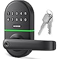 Smart Keypad Door Lock with Handle: Keyless Entry Door Lock for Front Door - Electronic Digital Door Lock- Code Door Lock - Easy Installation (Z1A)