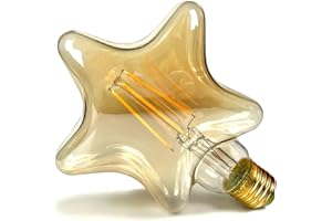TIANFAN Żarówki LED Vintage Żarówka 4 W Led Żarówka Edisona Specjalna dekoracyjna żarówka 220/240V E27 (gwiazda)