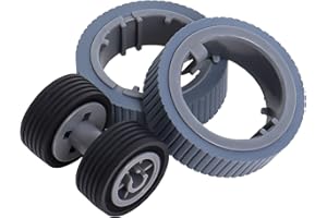 HOQQF PA03670-0001 and PA03670-0002 Scanner Brake and Pick Roller Set Compatible with Fujitsu Fi-7160 Fi-7260 Fi-7140 Fi-7240 Fi-7180 Fi-7280 Replacement Parts