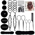 Lictin Chignon Materiale Accessori (70 pezzi)-Acconciature per Capelli Donne per Clip di Capelli, Capelli Pins, Pastiglie, Sc