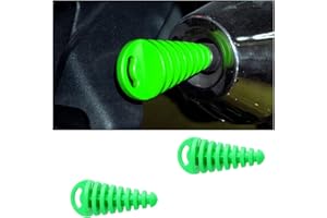 JNNJ 2 Pièces Bouchon Lavage D'échappement Silencieux, Bouchon Lavage D'échappement Silencieux, Tuyau De Queue De Silencieux D'echappement Prise Bouchon Vidange Universel En Caoutchouc(Vert)