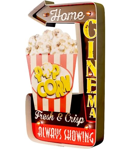Cartello Luminoso Retrò Per Pizzeria – Insegna In Metallo Vintage Con Luci, 30x31 Cm, A Batteria