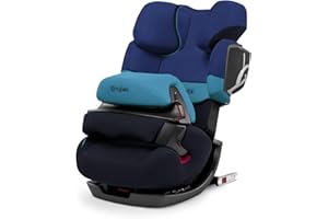 CYBEX SILVER Siège Auto Évolutif Pallas 2-Fix, Adapté aux Voitures Avec ou Sans ISOFIX, Groupes 1/2/3 (9-36 kg), De 9 Mois à 12 Ans Environ, Blue Moon