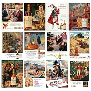 Pixiluv 2019 Calendrier Mural [12 Pages 20,3 x 27,9 cm] Scotch Whisky ADS Vintage publicité Poster