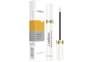 WLG Lanbena Pestaña Y Frente Crecimiento Suero Irritación Libre Fórmula Pestaña Tratamiento Líquido Rizado Largo Grueso Nutrir Pestañas Y Gafas Latigazo Aumentar Suero por Más Extenso Batán Más Grues