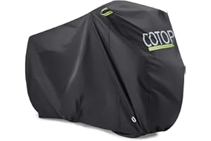 COTOP Funda/Cubierta para Bicicleta Impermeable 210T Nylon - Protección UV, Antipolvo y Lluvia - Ajuste Universal 26-29" (66-74cm) con Bolsa y Correas Antiviento