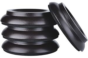 KingPoint, set di 4 coppette di protezione per gambe dei mobili, Piano Caster Cups- Brown