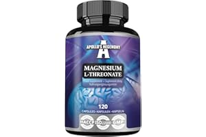 APOLLO'S HEGEMONY Magnesium L-Threonate 2000mg pro Tagedosis | 120 Kapseln | 1 Monat Vorrat | Magnesiumpräparat zur Maximierung des Magnesiumspiegels im Gehirn und Unterstützung der Gehirngesundheit | Apollo’s Hegemony