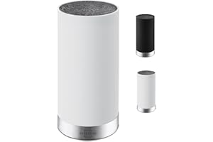 SILBERTHAL Soporte cuchillos cocina - Flexible y gran capacidad - Bloque de Cuchillos - Cuchillero blanco