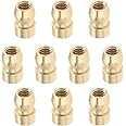 VGOL 10pcs M4 Spark Plug Terminal Nut Brass Spark Plug Bullet Head Terminal Ignition Spark Plug Nipple Nut M4 Spark Plug Brass Connector Car Accessories