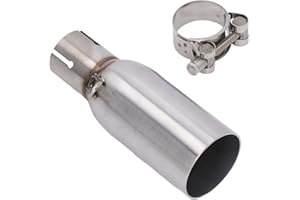 HAOX Motorrad Mittelrohr, Auspuff Mittelrohr Metall für Motorrad Umbau Ersatz für Piaggio BEVERLY 125 300 MP3 125 250 300 LT 125