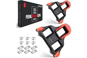 SHENZHENSHISHILILANTIANKEJIYOUXIANGONGSI CNC Calas Bicicleta Carretera,Calas de Ciclismo Sm-sh10 Sm-sh11 Sm-sh12 Compatible Shimano SPD SL Calas Pedales,Rojas/Azules/Amarillo.