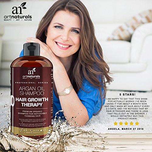 ArtNaturals Arganöl Shampoo Haarwuchs Anregend – mit Aloe Vera – Sulfat-Frei – 473 ml - 4
