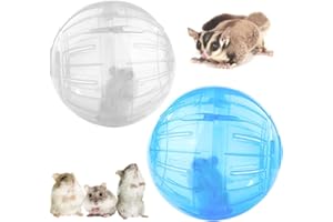 Hamsterball Hamster Laufball TAIZER 2Stück Hamster Gymnastikball Hamsterball Übungsball Sportball Fitnessball Jogging Spielzeug Haustier Rolle Kugel Laufkugel Joggingball Kleintiere für Mäuse Rennmaus