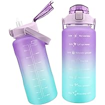 Borraccia Motivazionale 3 In 1 | 2L + 750ml + 300ml | Senza BPA | Con Cannuccia - Foto 6