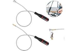 AOROPS 2 Stücke Magnetheber Magnetstabgreifer mit 500mm Flexibler Schwanenhals, Tragbares Biegbares Magnetgreifer, Stabmagnet Stark Flexibel zum Aufnehmen von kleinen Teilen Metallgegenstände