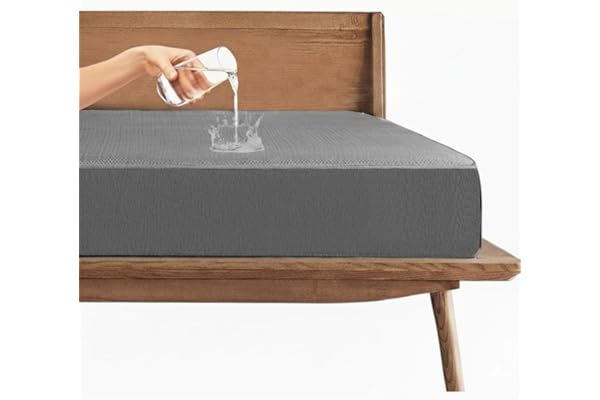 Trance 100% Waterproof Premium Cotton Feel Mattress Protector King Size 78x72 Inches | Breathable and Hypoallergenic Ultra So
