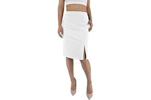 JOPHY & CO. Midi Gonna Donna Vita Alta Elastico con Spacco Laterale (cod. 6486)