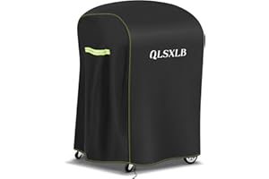 QLSXLB Copertura Barbecue Da Esterno, Tessuto Oxford 420D Copri Barbecue Impermeabile 77x70x110cm, Resistente Agli Strappi Telo Per Griglia Anti Polvere Neve Pioggia Sole Raggi UV Nero