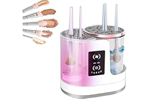 LIROPAU Elektrischer Make-up Pinselreiniger und Trockner, Pinselreiniger Make up Elektrisch, Automatic Electric Makeup Brush Cleaner mit Touch-Taste, Elektrisch Make Up Brush Cleaner