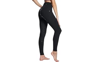 baleaf Pantaloni da Equitazione Invernali da Donna, in Pile, con Chiusura Lampo