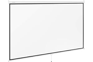 FROMM & STORCK Fromm & Starck Écran De Projection Vidéoprojecteur Manuel Encastrable Home Cinéma Maison Toile Star_RS150M169_01 (340 x 210 cm, Diagonale 150 Pouces, Format 16:9, Semi-Automatique, Mur/Plafond)