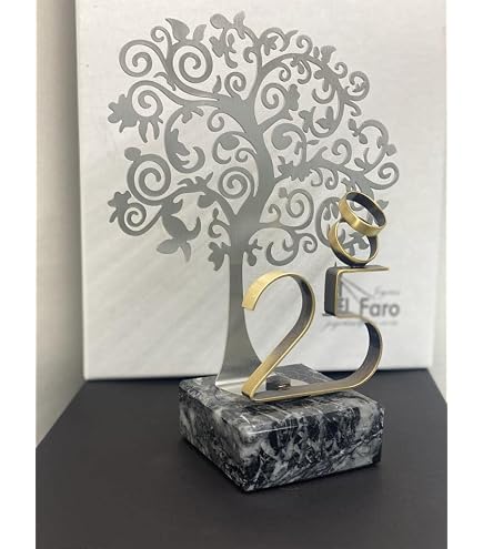 Regalo Dinero Bodas De Plata - Lazo Infinito Plateado Con Grabado Personalizado, Acrílico Espejo