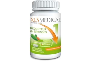 XLS Medical Perte De Poids - Réducteur de graisses - A base d'ingrédients d'origine naturelle (1) - 120 comprimés pour 20 jours