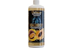 ‎DELICIOUS SUPPLEMENTS Delicious Beachbody Liquid Maracuja Papaya - Zuckerfreier Sirup für Wasser, ein schmackhafter Durstlöscher inkl. Pumpspender - Made in Germany