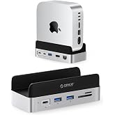 ORICO MiniDock Yerleştirme İstasyonu ve Standı Mac mini M4/M4 Pro i&ccedil;in NVMe SSD Muhafazası, M4 USB C Hub ile 4K HDMI DisplayP
