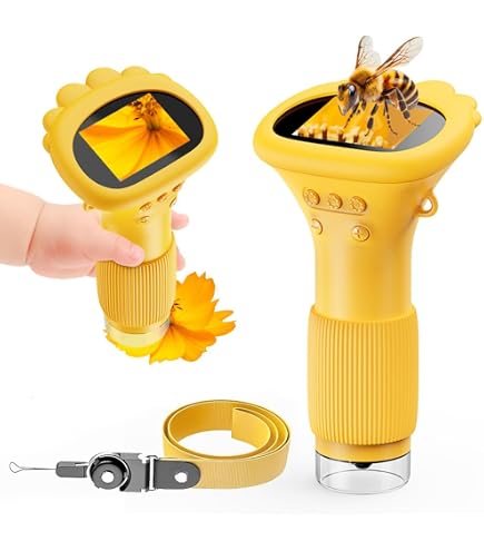 Microscope pour enfants avec loupe - Grand écran IPS numérique de 2,4 pouces Microscope pour enfants avec loupe - Grand écran IPS numérique de 2,4 pouces