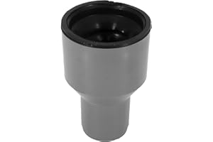 KNM TRADE Pièce de transition DN 80 vers DN 50 avec joint – raccord d’évacuation en polypropylène gris – manchon avec extrémité à emboîter, longueur totale 125 mm