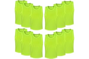 FIBOGOUP Pettorine per allenamento a squadre,Divise da allenamento per squadre di calcio e basket,gilet traspirante,Taglie multiple adatte per 115-180+,M-XL