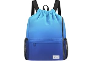 Risefit Waterproof Swimming Bags Drawstring Gym Bags Beach Bags Backpacks for Adults