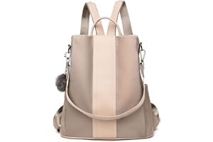 LOSMILE Sacs portés dos Sacs à dos loisir en nylon Sacs portés épaule Sacs bandoulière de voyage Backpack Daypack sac à main de mode pour Femme Filles (Kaki)